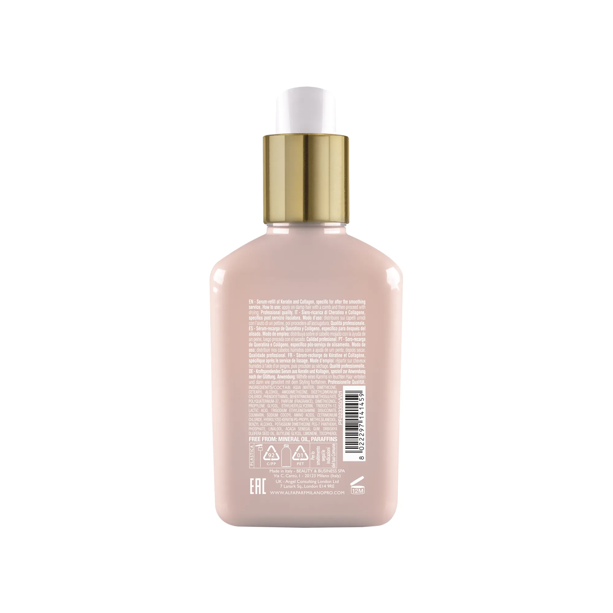 Alfaparf Milano Keratin Therapy Lisse Design Keratin Serum 125ml
