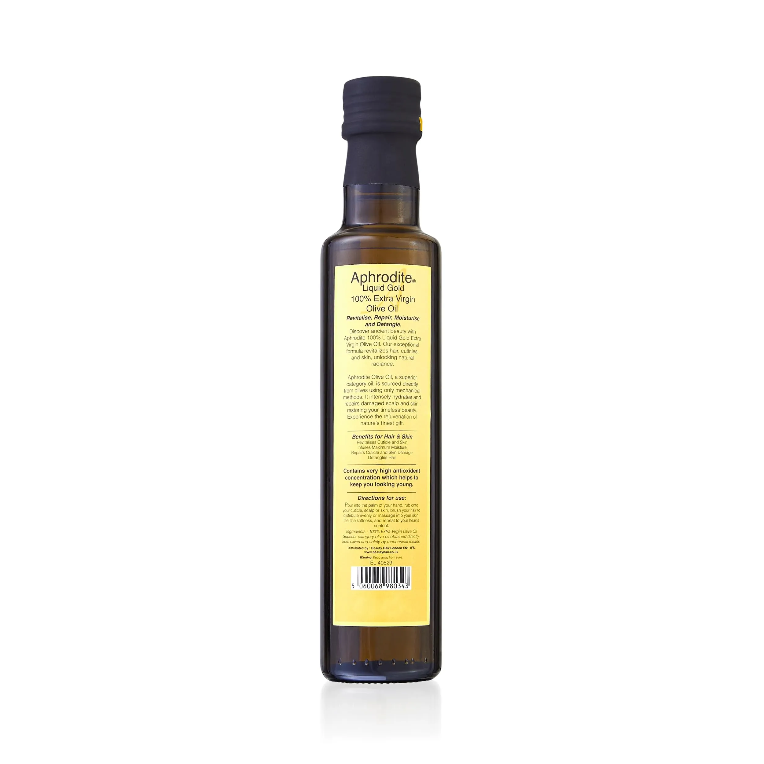 Aphrodite Pure Extra Virgin Olive Oil for Hair & Skin 250ml