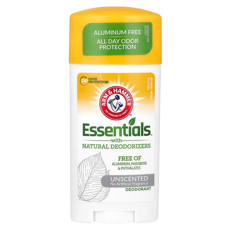 Arm & Hammer Essentials With Natural Deodorant Unscented - 73g