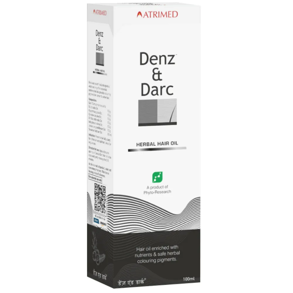 Atrimed Denz & Darc Herbal Hair Oil | Pack of 1 | 100ml