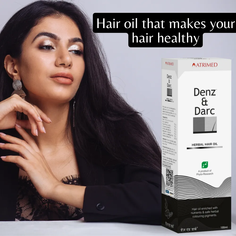 Atrimed Denz & Darc Herbal Hair Oil | Pack of 1 | 100ml