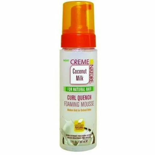 Creme of Nature: Coconut Milk Curl Quenching Foaming Mousse