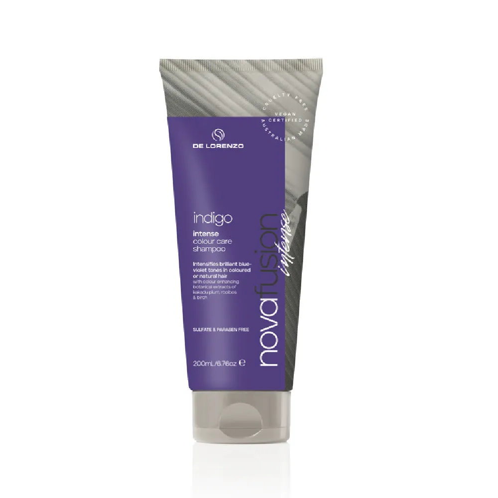 DE LORENZO NOVAFUSION INTENSE COLOUR CARE SHAMPOO - INDIGO 200ML