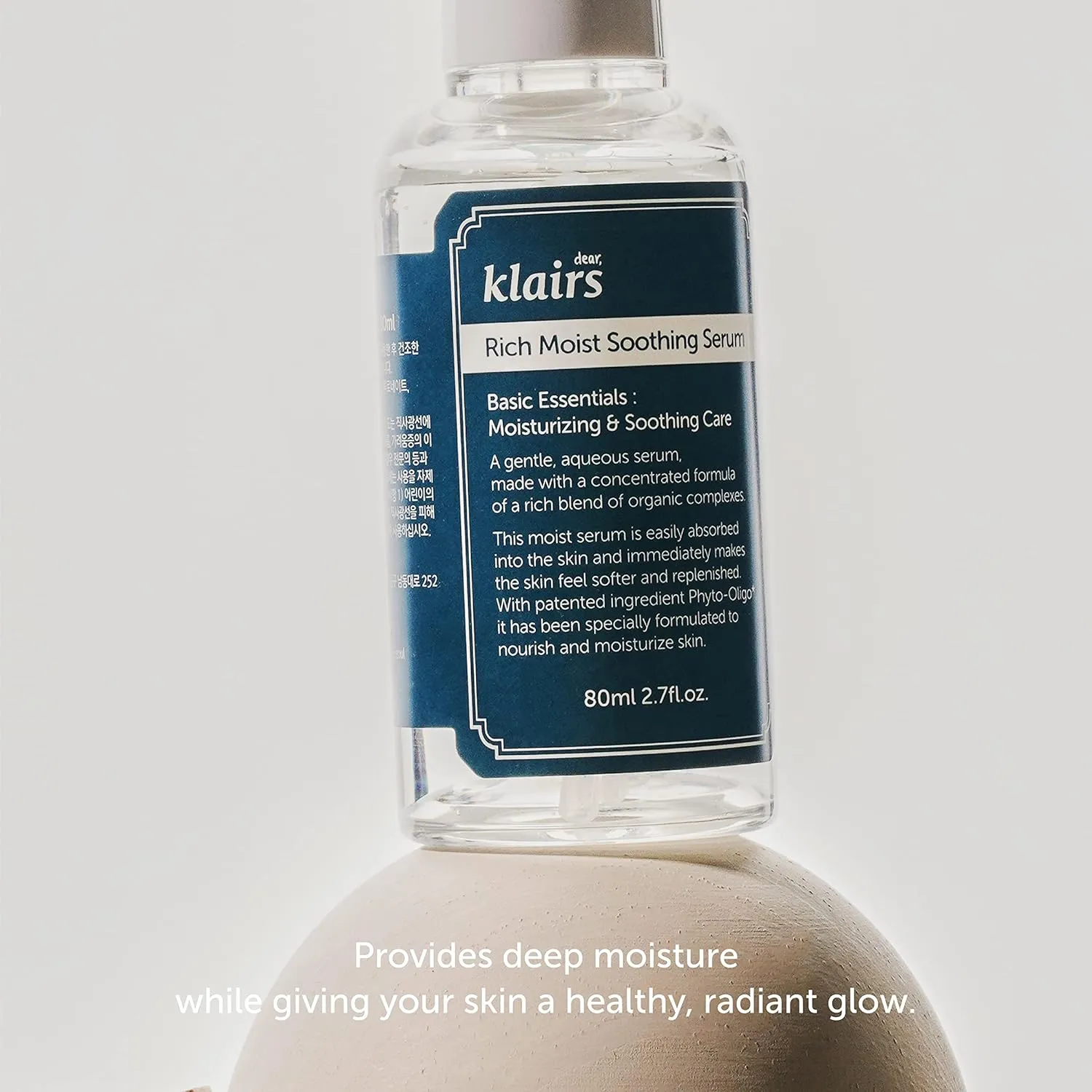 DEAR KLAIRS Rich Moist Soothing Serum | 80 ml | Hydrating & Calming Serum for Sensitive Skin