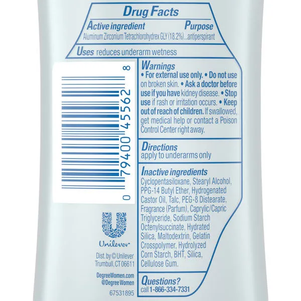 Degree Women Stay Fresh Antiperspirant Deodorant Stick Citrus & Bergamot 2.6 oz