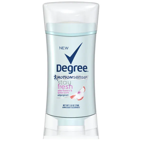 Degree Women Stay Fresh Antiperspirant Deodorant Stick White Flowers & Lychee 2.6 oz