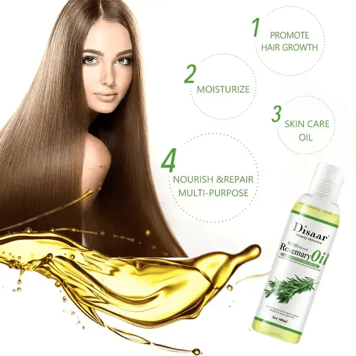 Disaar 100% Natural Rosemary Hair Growth & Skin Care Oil - 100ml