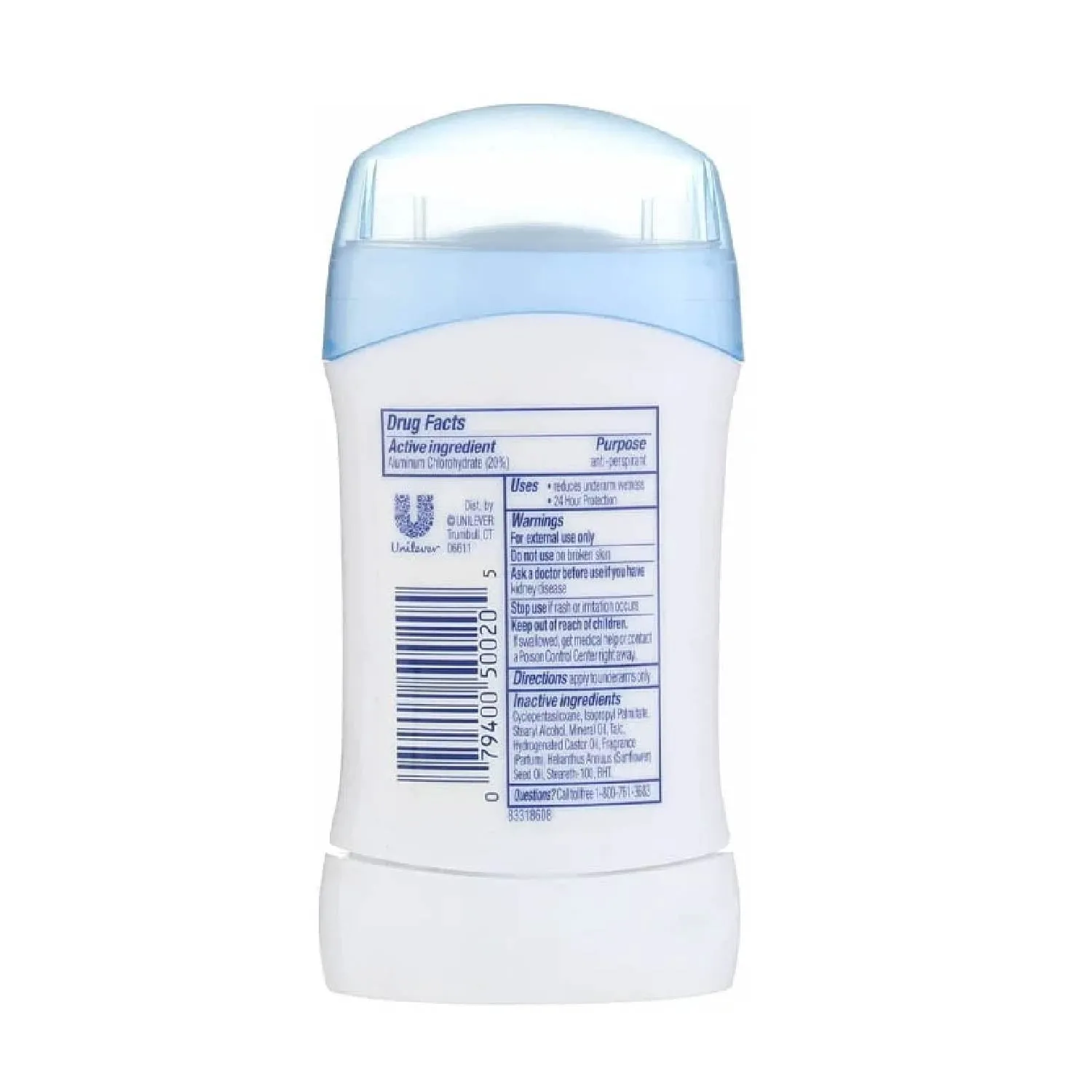 Dove Beauty Powder 24-Hour Invisible Solid Antiperspirant & Deodorant Stick 1.6 oz- 12 Pack