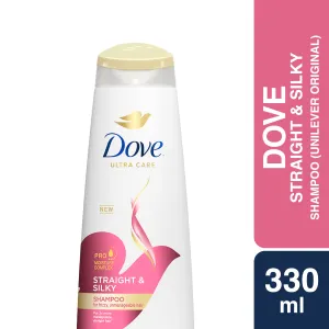 Dove Straight & Silky Shampoo 330ml (Unilever Original)