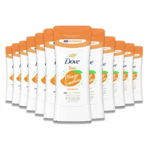 Dove - Teens Anti-Perspirant Deodorant Stick Mango Sunshine - 2.6 Oz - 12 Pack
