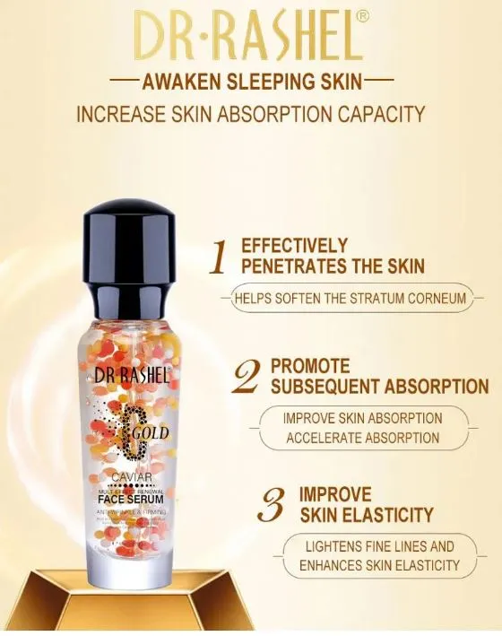 Dr.Rashel C Gold Caviar Multi Effect Renewal Face Serum For Anti Wrinkle - 30g DRL-1451
