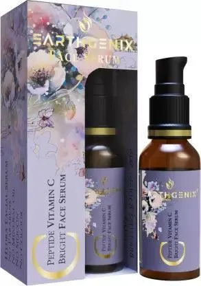 Earthgenix Peptide Vitamin C Bright Face Serum, for Anti-Dullness