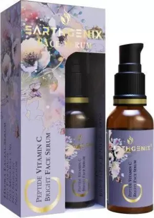 Earthgenix Peptide Vitamin C Bright Face Serum, for Anti-Dullness
