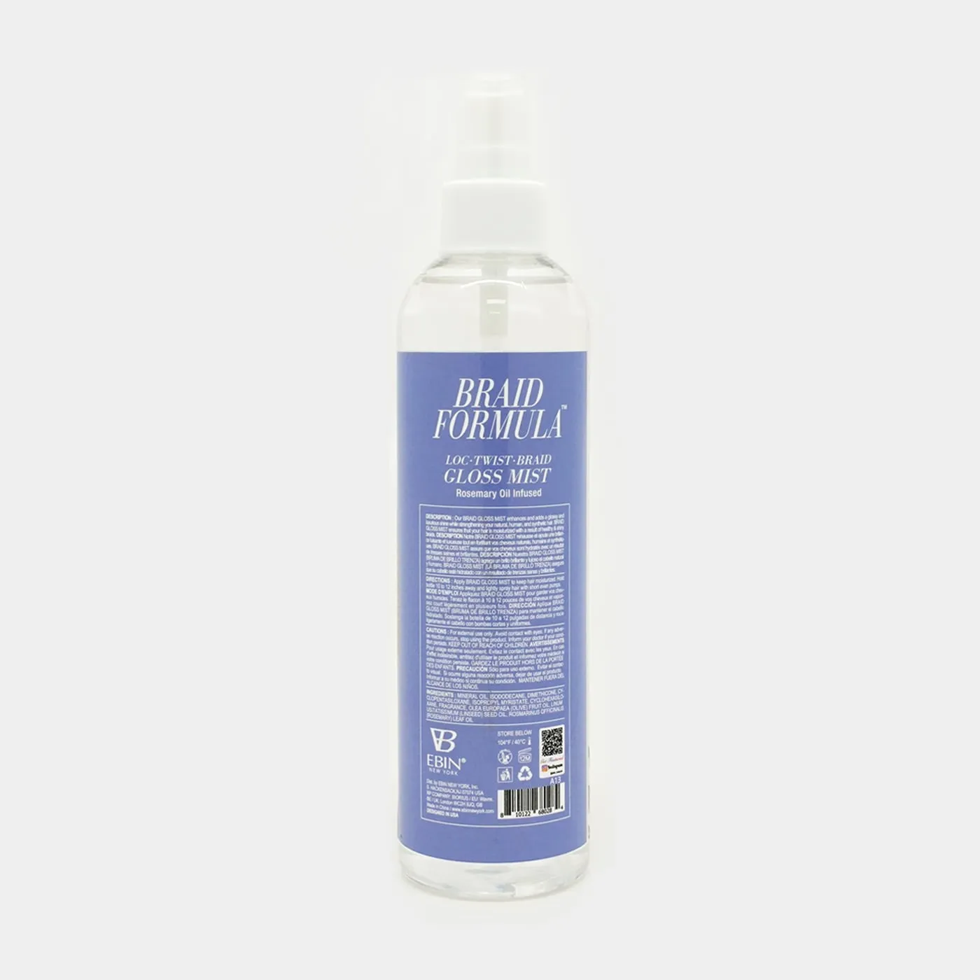 EBIN Braid Formula Loc, Twist, Braid Gloss Mist (8.5oz)