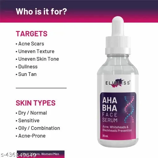 Elibliss AHA BHA Serum of 30ml ( Pack of 2 )