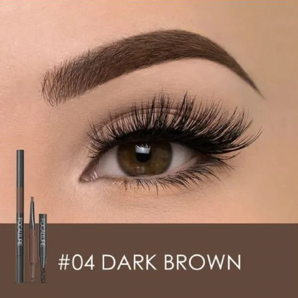 FA 64 - Focallure Waterproof 3 in 1 Auto Eyebrow Pencil