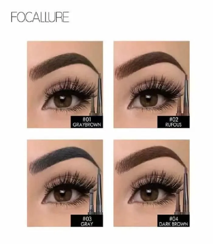 FA 64 - Focallure Waterproof 3 in 1 Auto Eyebrow Pencil
