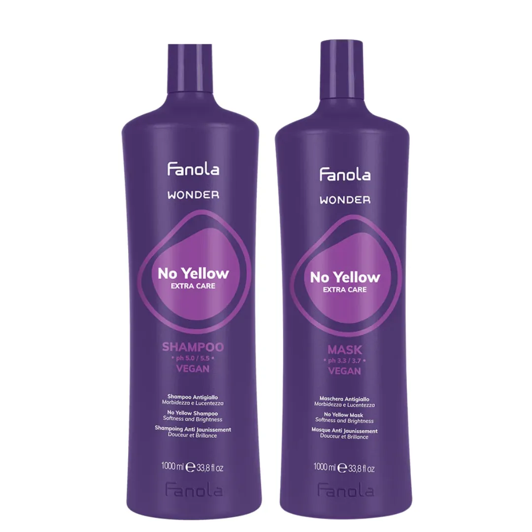Fanola Wonder Soft And Shine No Yellow Supersize Duo 1L