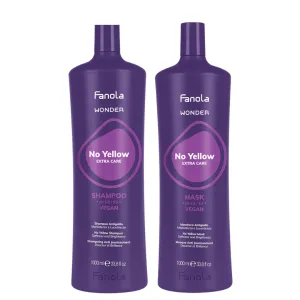 Fanola Wonder Soft And Shine No Yellow Supersize Duo 1L