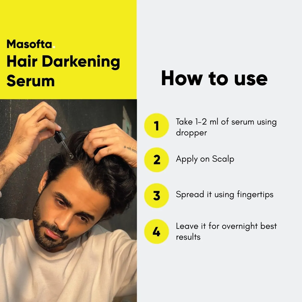 Hair Darkening Serum with Anti Greying Arcolys & Melano Gray ( Pack of 1 )