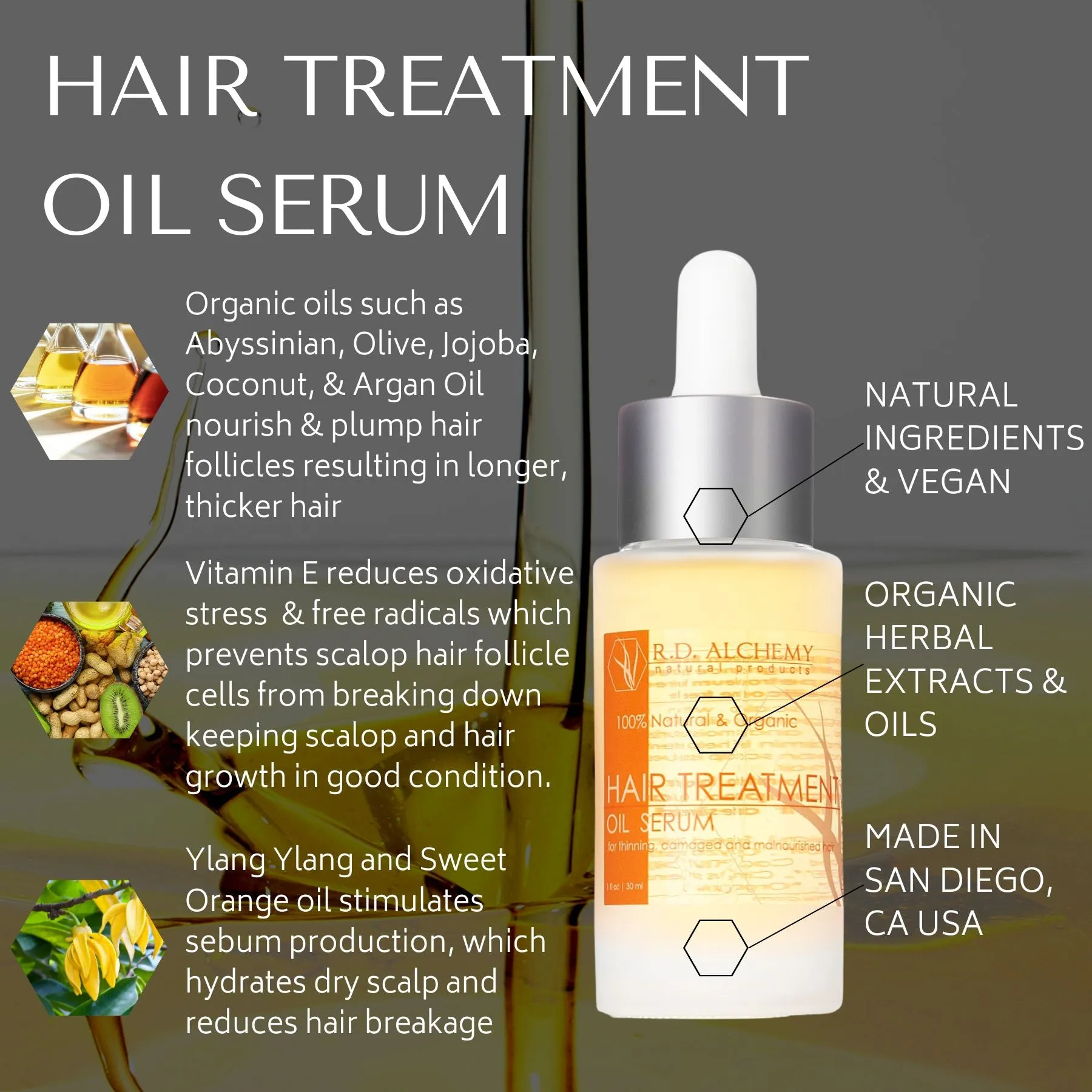 Hair Treatment Oil - Nutrient Serum Complex