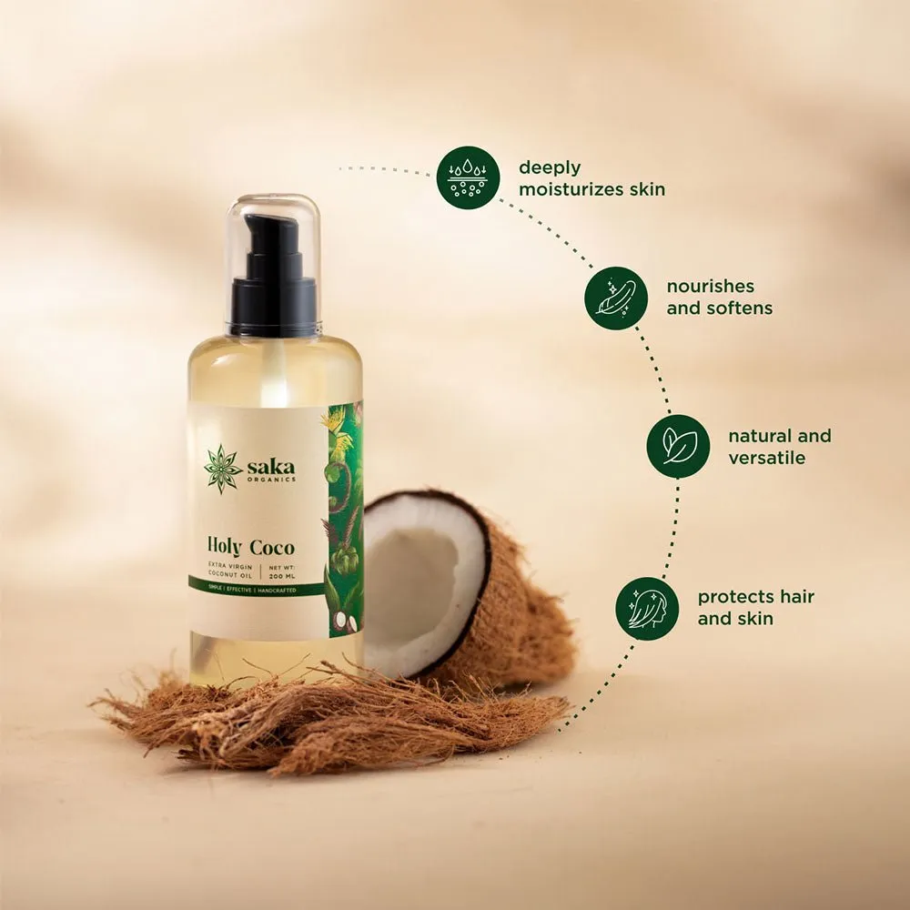 Holy Coco | Handmade Extra Virgin Coconut Oil (200ml)