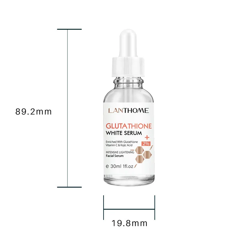 Lanthome Hyaluronic Glutathione and Vitamin C Face Serum – Skin Whitening Glutathione Serum
