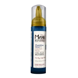Maui Moisture Flexible Hold   Coconut Milk Curl Foam Mousse, for Curly Hair Styling, No Drying Alcohols, Parabens or Silicone, 8.5Oz