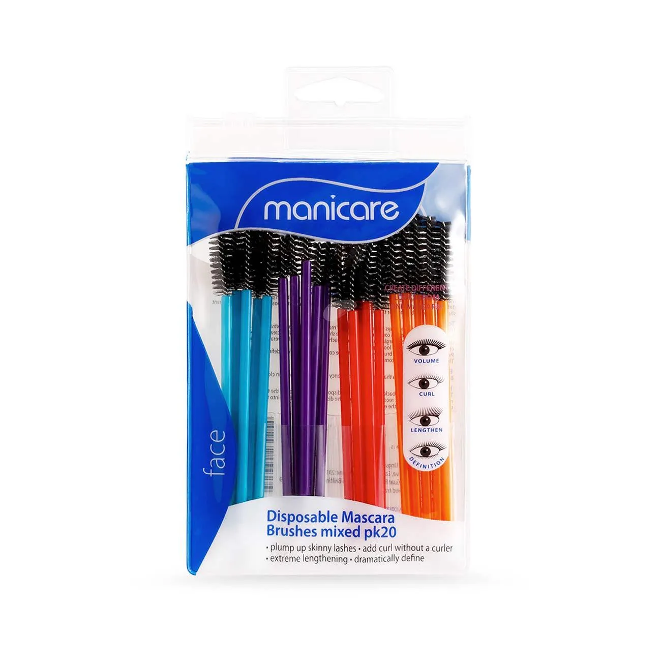 Mixed Mascara Brushes, Pack of 20