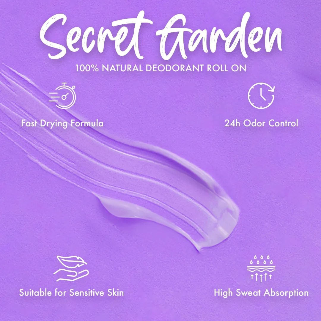 Natural Roll on Deodorant- Secret Garden