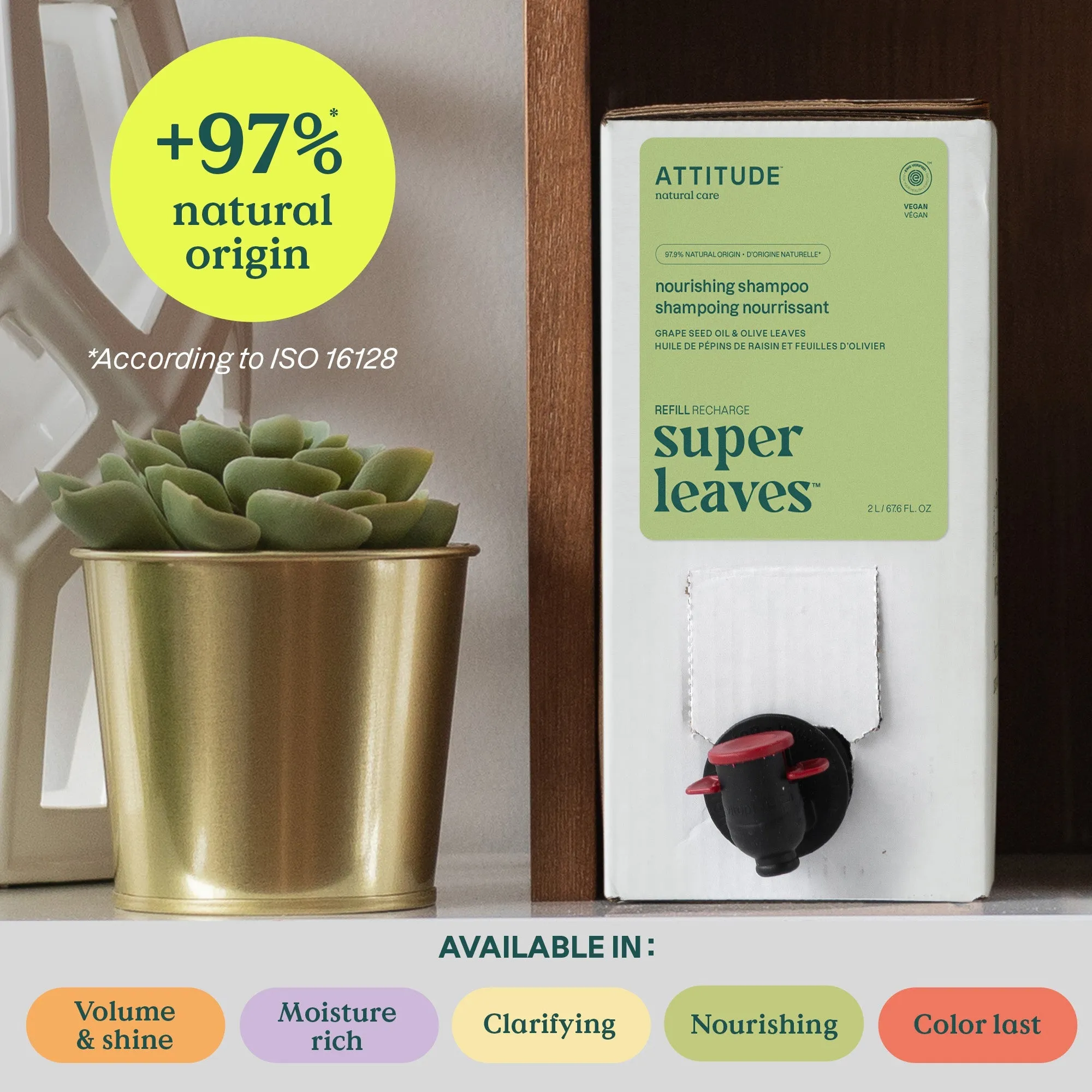 Nourishing shampoo : SUPER LEAVES™