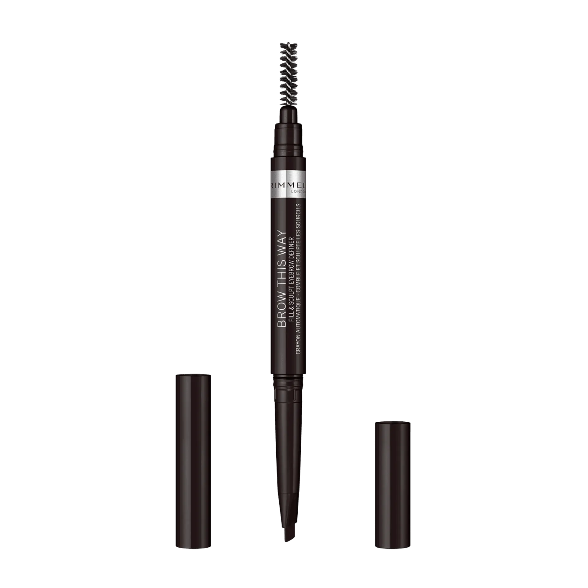 Rimmel Brow This Way 2-In-1 Filler & Fixer Eyebrow Definer Soft Black