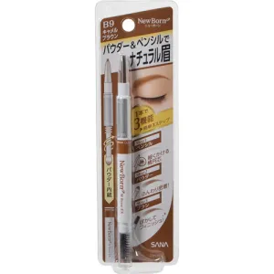 Sana New Born Eyebrow Mascara And Pencil Camel Brown