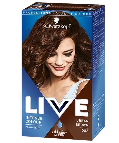 Schwarzkopf LIVE Urban Brown Permanent Hair Dye - IntenseColour 088
