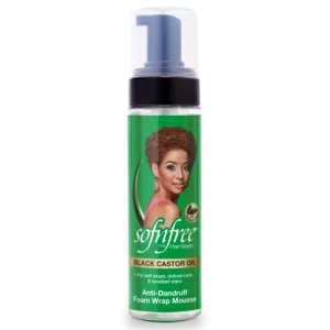 Sofn'free Black Castor Oil Anti-Dandruff Foam Wrap Mousse 200 ml