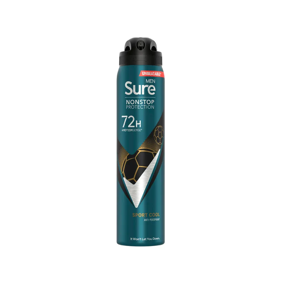Sure Men Non Stop Sport Cool 72 Hour Anti-perspirant Deodorant 150ml