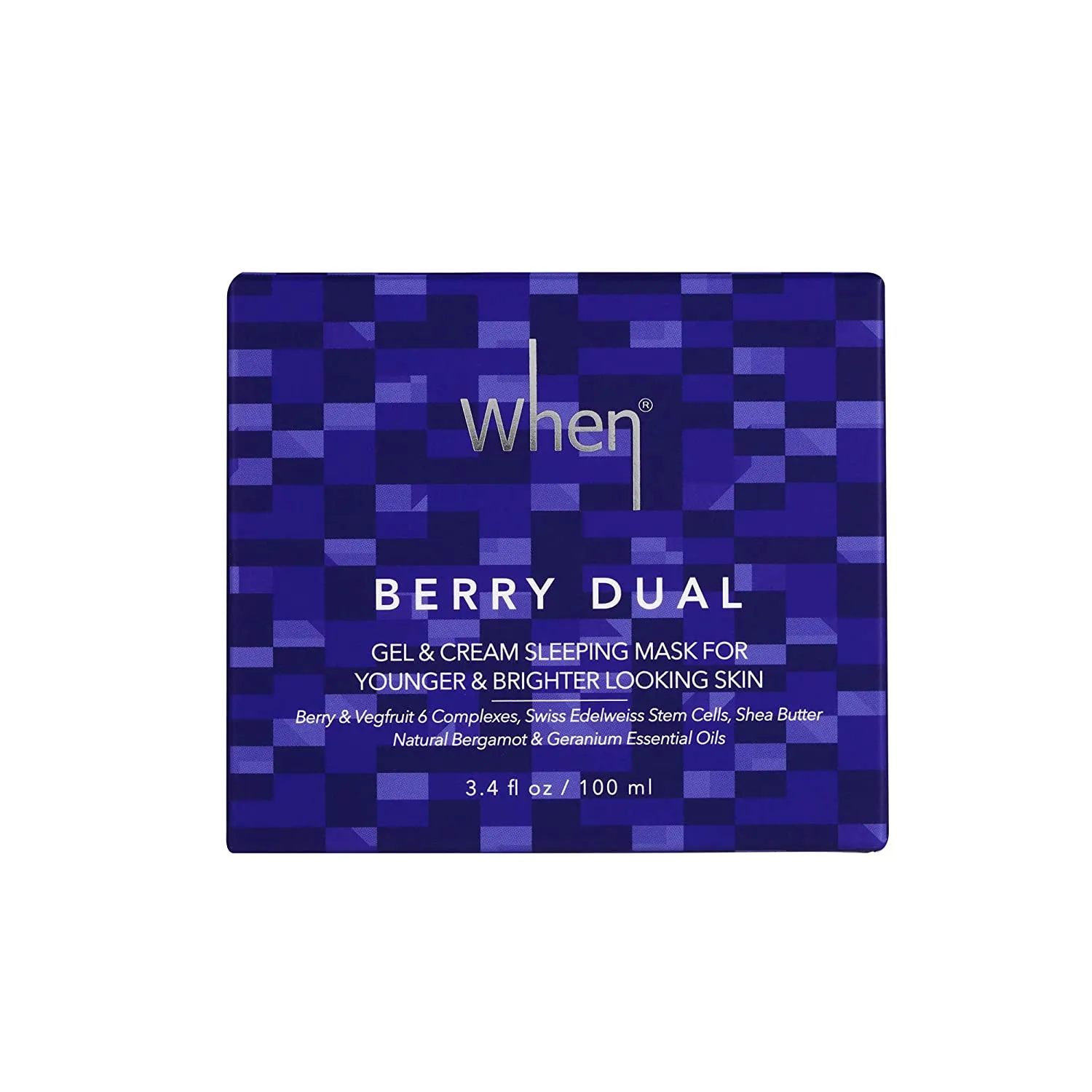 When Cream Masks (100ml/3.38 fl oz, Berry Dual Gel & Cream Sleeping Mask)